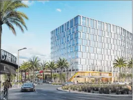  ?? Howard Hughes Corp. ?? Summerlin developer Howard Hughes Corp. expects to start constructi­on on this 10-story office building next to Las Vegas Ballpark in the second quarter this year.