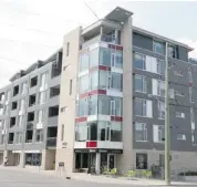  ?? JEAN LEVAC/OTTAWA CITIZEN ?? Fees at this 18-month-old condo building at 1433 Wellington are rising 86 per cent.