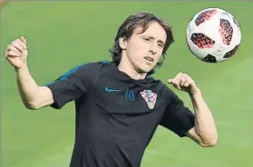  ?? FOTO: EFE ?? Luka Modric aseguró que en la final del Mundial saldrán a disfrutar