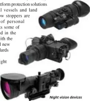  ??  ?? Night vision devices