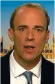  ??  ?? ‘On beach’: Raab ITV/REX