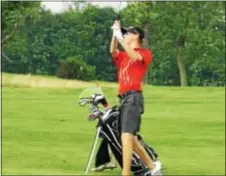  ??  ?? Bradley Frank, of Newtown, came in with a score of 3-over-par 73 to take first place in the boys 16-18 division in a Philadelph­ia Junior Golf Tour Event July 9 at Pennsauken Country Club.