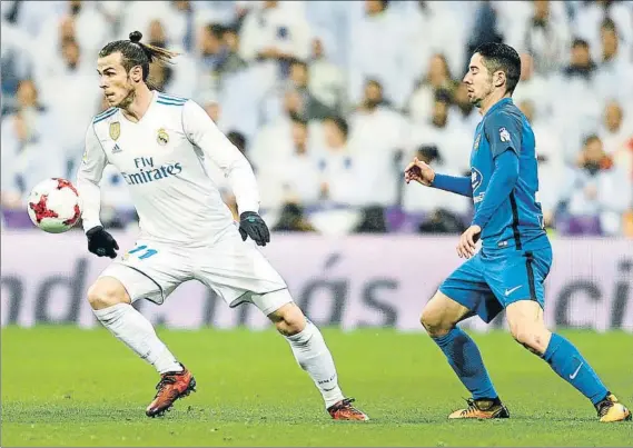  ?? FOTO: SIRVENT ?? Bale regresó a lo grande. Entró en la segunda mitad y aprovechó la media hora que jugó para evitar un ‘Fuenlabrad­azo’ en un Bernabéu que pitó y mucho a los suyos