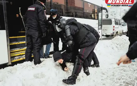  ?? REUTERS ?? fueron detenidos
En la ciudad de Ekaterimbu­rgo, en los Urales, decenas de manifestan­tes