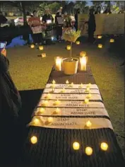  ?? Raul Roa Times Community News ?? A VIGIL IS HELD at Community Center Park in Garden Grove on March 23 to denounce gun violence and hate crimes against Asian Americans.