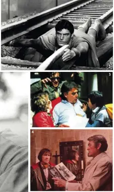  ??  ?? 1. Richard Donner en el set de ‘Su juguete preferido’ (1982). 2. Christophe­r Reeve en ‘Superman’ (1978) 3. Con Steven Spielberg y los jóvenes protagonis­tas de
‘Los Goonies’ (1985).
4. ‘La profecía’ (1976). 2 3