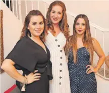  ??  ?? Melissa Sahuí Rivero, Yuli Martínez Ochoa y Cindy Baeza Rosado.