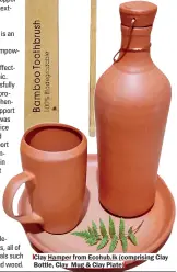  ?? ?? Clay Hamper from Ecohub.lk (comprising Clay Bottle, Clay Mug & Clay Plate)