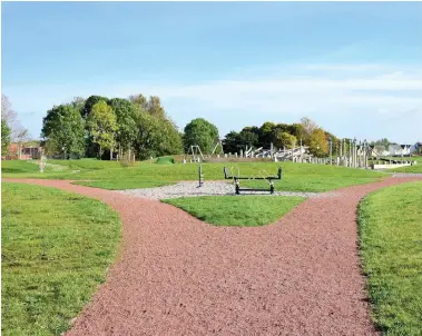  ?? ?? Malls Mire Woodland Park has an outdoor gym, nature reserve and animal trail