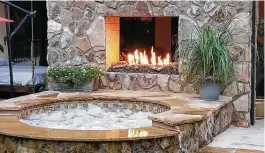  ?? HPC Fire Inspired ?? Linear fireplaces, like this one from HPC Fire Inspired, hpcfire.com, have clean, edges for a sleek look, especially when installed flush to the wall and without a mantle. This one costs $1,000 for the burner and logs.