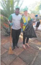  ?? ?? From left Mkawane Manana (secretary of Makza foundation) with Okuhle Dlamini (bookkeeper of the foundation).