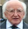  ??  ?? Run: President Higgins