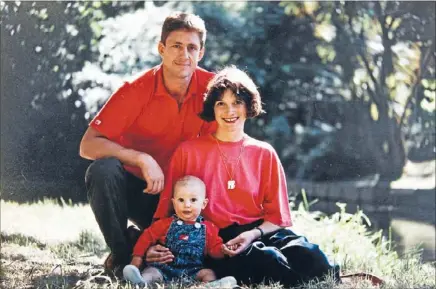  ??  ?? Newly selected All Black Tom Taylor with his father Warwick who is from Waharoa and mother Tracy. Taylor made his debut against Australia this weekend in Wellington.