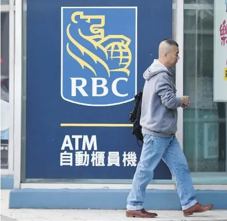  ?? PETER J. THOMPSON/FILES ?? Some analysts believe there will be limited effect for RBC and its investors after it was included in the Financial Stability Board’s list of global systemical­ly important banks. RBC said “does not expect any impact to its capital position with this...