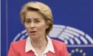  ??  ?? Ursula von der Leyen, the incoming president of the European commission, says the EU will lead the fight against “the existentia­l threat” of the climate crisis. Photograph: Thierry Monasse/Getty Images