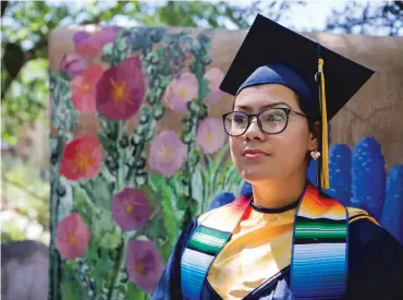  ?? OLIVIA HARLOW/THE NEW MEXICAN ?? RIGHT: Leevee Martinez, a 2020 Santa Fe High graduate, said she has grown significan­tly because of Girls Inc., where she has been involved since she was 6 years old. Martinez plans to attend the University of Arizona in the fall and pursue a degree in criminal justice.