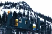  ??  ?? The chairlift at the bottom of the Subway run at Alpine Meadows Ski Resort in Alpine Meadows, where one person was killed and another seriously injured in an avalanche.