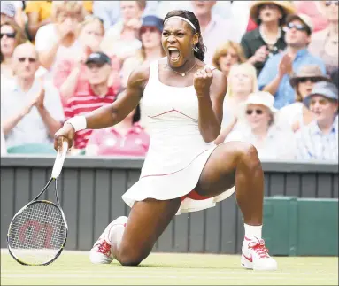  ?? Alastair Grant / Associated Press ?? Serena Williams has been voted the AP Female Athlete of the Decade for 2010 to 2019.