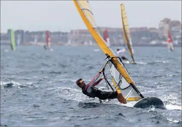  ?? (Photo Frank Muller) ?? Les meilleurs coureurs des dix séries olympiques (ici la planche à voile) seront présents cette semaine sur le port d’Hyères pour l’étape française de coupe du monde.