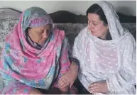  ?? TWITTER ?? Sen. Salma Ataullahja­n, right, posted this photo Friday from her meeting with the mother of a slain student.