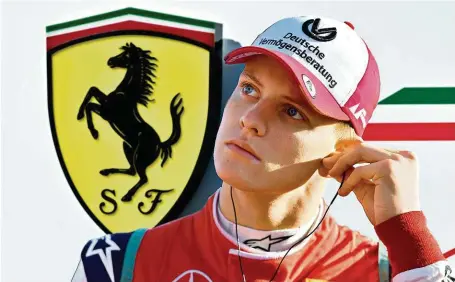  ?? FOTO ČTK ?? Závodníkem je Mick Schumacher od devíti let, kdy začal jezdit motokáry. V roce 2015 přesedlal do formule 4, v této sezoně jezdí v kategorii F2.