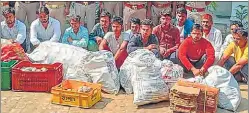  ?? SOURCED ?? Thirteen suspects were arrested by Link Road police for dealing with illegal firecracke­rs.