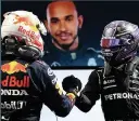  ??  ?? HEAD TO HEAD Verstappen & Hamilton