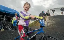  ?? GRANT MATTHEW/STUFF ?? Ellie Lynskey from St Josephs Opunake didn’t make the finals but enjoyed getting to ride the same track as Sarah Walker.