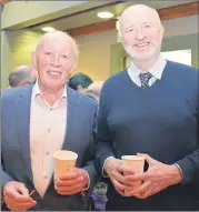  ?? (Photo: Katie Glavin) ?? Jim Ryan, Dungarvan and Neil Twomey, Lismore, pictured at the Blackwater Valley Opera Festival launch late last week.