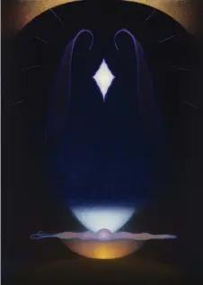  ??  ?? 3. Alchemy, 1937–39, Agnes Pelton (1881–1961), oil on canvas, 92 × 66cm. The Buck Collection at the UCI Institute and Museum of California Art