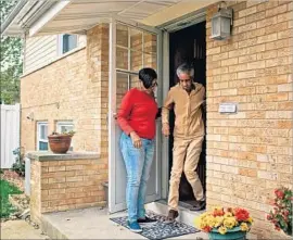  ?? Alyssa Schukar For the Washington Post ?? ALANTRIS MUHAMMAD leaves her home with her mother, Dorris West, who was in a car accident 11 years ago that left her unable to walk or eat on her own.