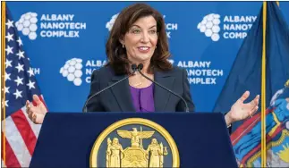  ?? DARREN MCGEE- OFFICE OF GOVERNOR KATHY HOCHUL FILE ?? New York State Gov. Kathy Hochul