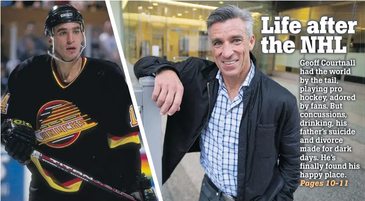  ?? JASON PAYNE/ PNG ?? Former Canucks forward Geoff Courtnall is now a Victoria businessma­n and co-founder of Lupka Gold.