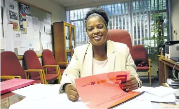  ?? Picture: Masi Losi ?? The new principal of Hillview High School in Pretoria, Margareth Phalane, who recalls surreptiti­ously visiting her father in his room at the school in her youth, with her mother.