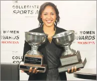  ?? Jesse Johnson / Business Wire ?? Former UConn star Maya Moore, the subject of the UConn-Tennesse feud, was named Collegiate Woman Athlete of the Year twice. She currently stars for the WNBA’s Minnesota Lynx.