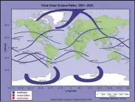  ??  ?? ▲ NASA uses software to accurately track eclipse paths