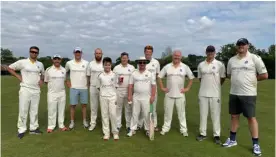  ?? ?? ASHES: The St Nicholas PTA cricket team (above) played against Hurst Village Society