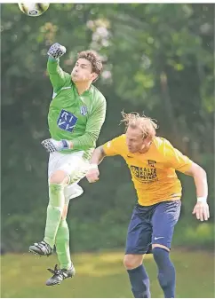  ?? FOTO: FALK JANNING ?? SC-West-Schlussman­n Sebastian Siebenbach besitzt laut Trainer Julien Schneider eine Stammplatz­garantie.