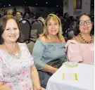  ??  ?? Aura Newman, Suzy Castro y María José Martínez.