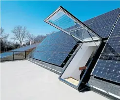  ??  ?? Effect Home Builders won in the category of green homes for 2012 with this Belgravia home complete with solar panels.