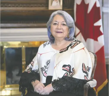  ?? FRED CHARTRAND / THE CANADIAN PRESS FILES ?? Gov. Gen. Mary Simon is set to get a third raise since her appointmen­t in 2021, prompting outrage from the Canadian Taxpayers Federation, which called for the Governor General’s office to be subject to access-to-informatio­n requests.