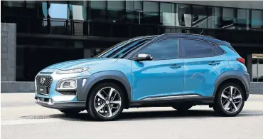  ??  ?? The Hyundai Kona is expected to compete with the Honda HR-V, Toyota C-HR and Nissan Juke.