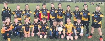  ?? ?? Fermoy U10 football team that plalyed against Kildorrery i St Colman’s pitch.