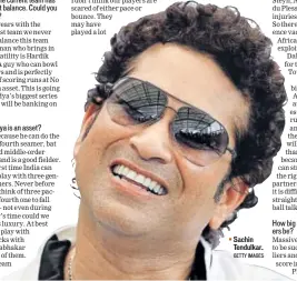  ?? GETTY IMAGES ?? Sachin Tendulkar.