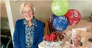  ?? SUPPLIED ?? Royce Cunningham celebrated her 100th birthday surrounded by friends and family on May 6. Royce has lived by herself in Pukekohe after the passing of her husband George 19 years ago. She moved into Possum Bourne Retirement Village in late 2017. She is...