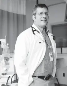  ?? CHRIS ROUSSAKIS/POSTMEDIA NEWS ?? Dr. Paul Hebert, a critical care specialist at The Ottawa Hospital, has transforme­d transfusio­n practices worldwide with his research.