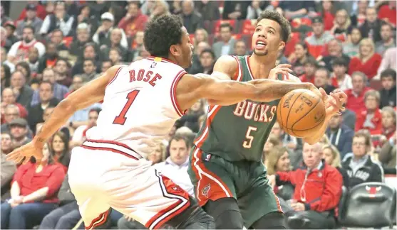  ?? | JONATHAN DANIEL/ GETTY IMAGES ?? Michael Carter- Williams, the 2014 NBA Rookie of the Year, wore No. 1 with Syracuse and the 76ers. He thought twice about wearing it with the Bulls.