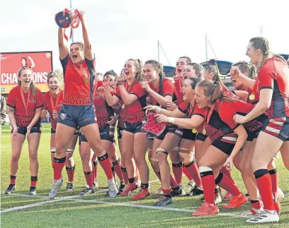 ?? ?? Hartpury have won the BUCS Women’s National League Championsh­ip title for the first time