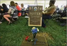  ?? ALGERINA PERNA/BALTIMORE SUN/TNS ?? The 33rd annual Fallen Heroes Day ceremony took place at Dulaney Valley Memorial Gardens on May 4, 2018, in Timonium, Maryland. Baltimore City Detective Sean Suiter was one of the people being honored. “The Slow Hustle,” coming to HBO, explores the shady circumstan­ces around Suiter’s death.