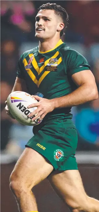  ?? Picture: Michael Steele/Getty Images ?? Australian halfback Nathan Cleary.